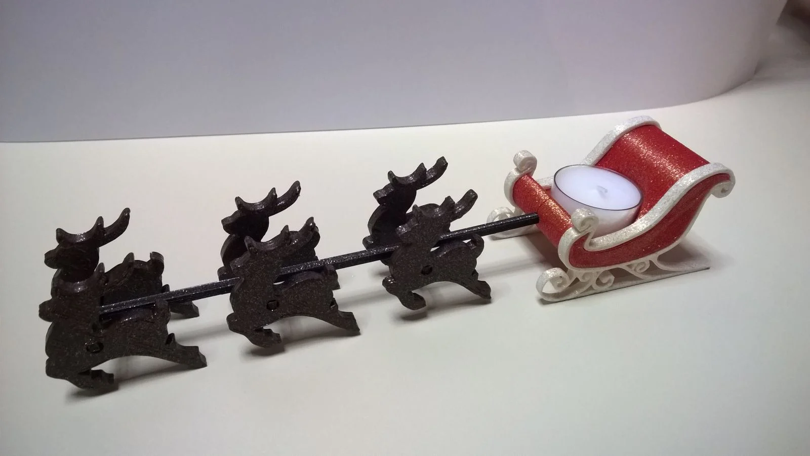 Santa and Sleigh tealight