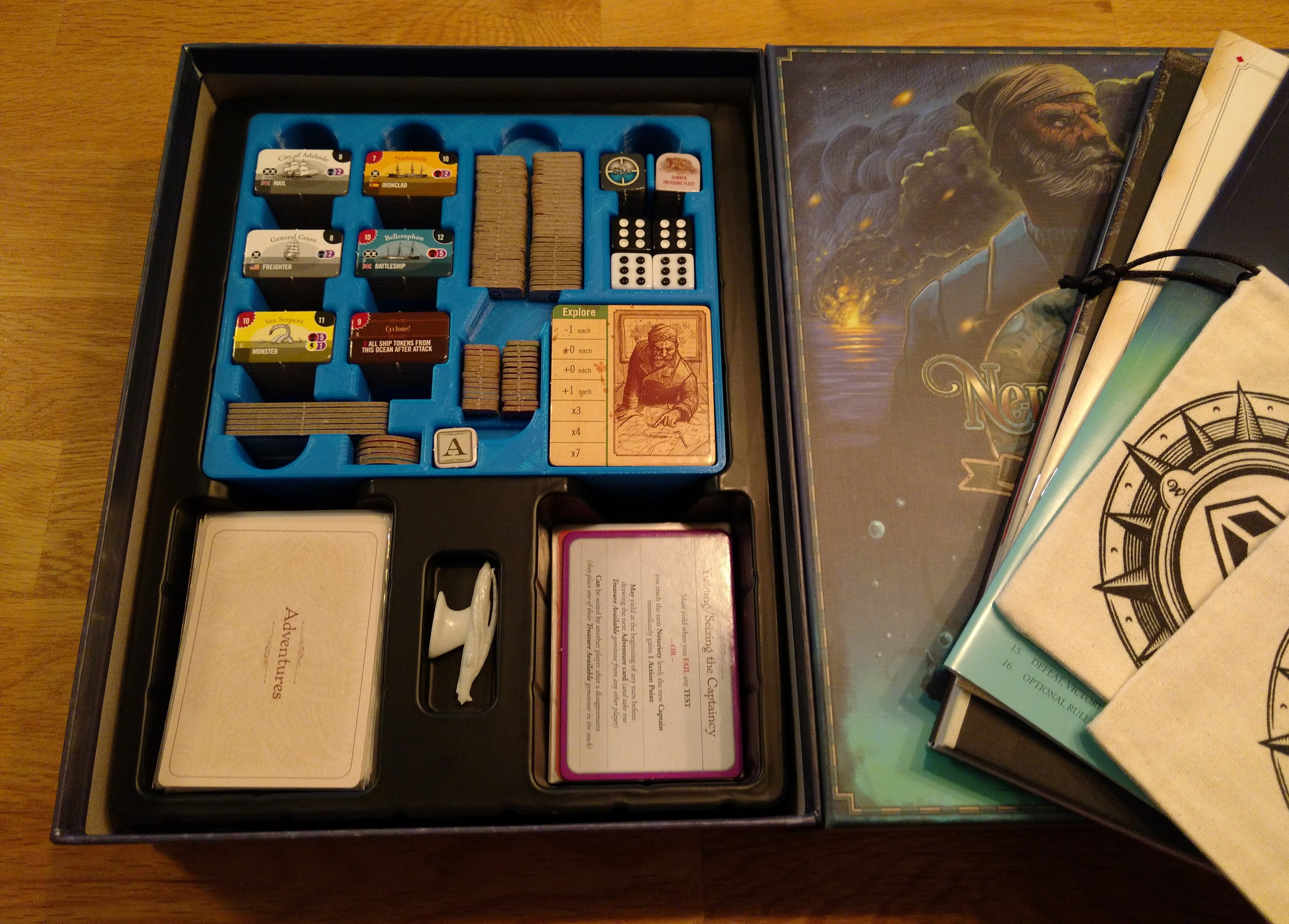 Nemo's War Boardgame (+Expansions 1-3) Box Inserts
