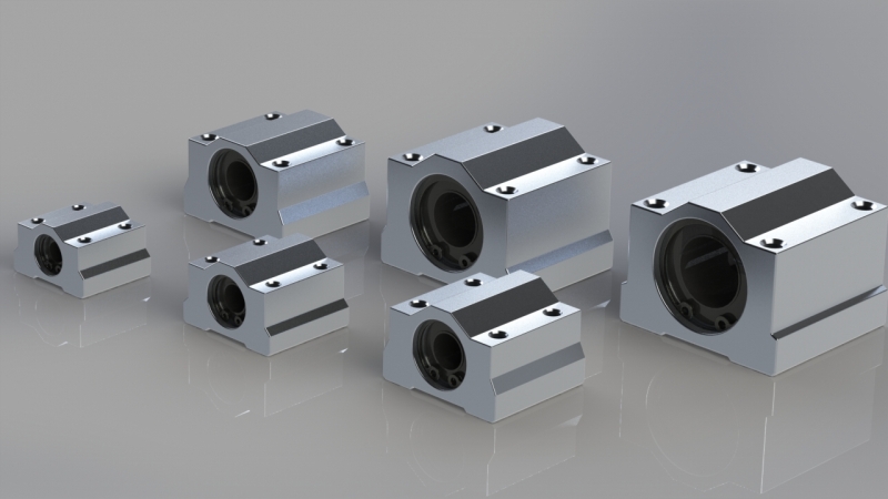 Blocchi cuscinetti lineari - Linear bearings block  SCS6UU - SCS8UU - SCS10UU - SCS12UU - SCS16UU - SCS20UU