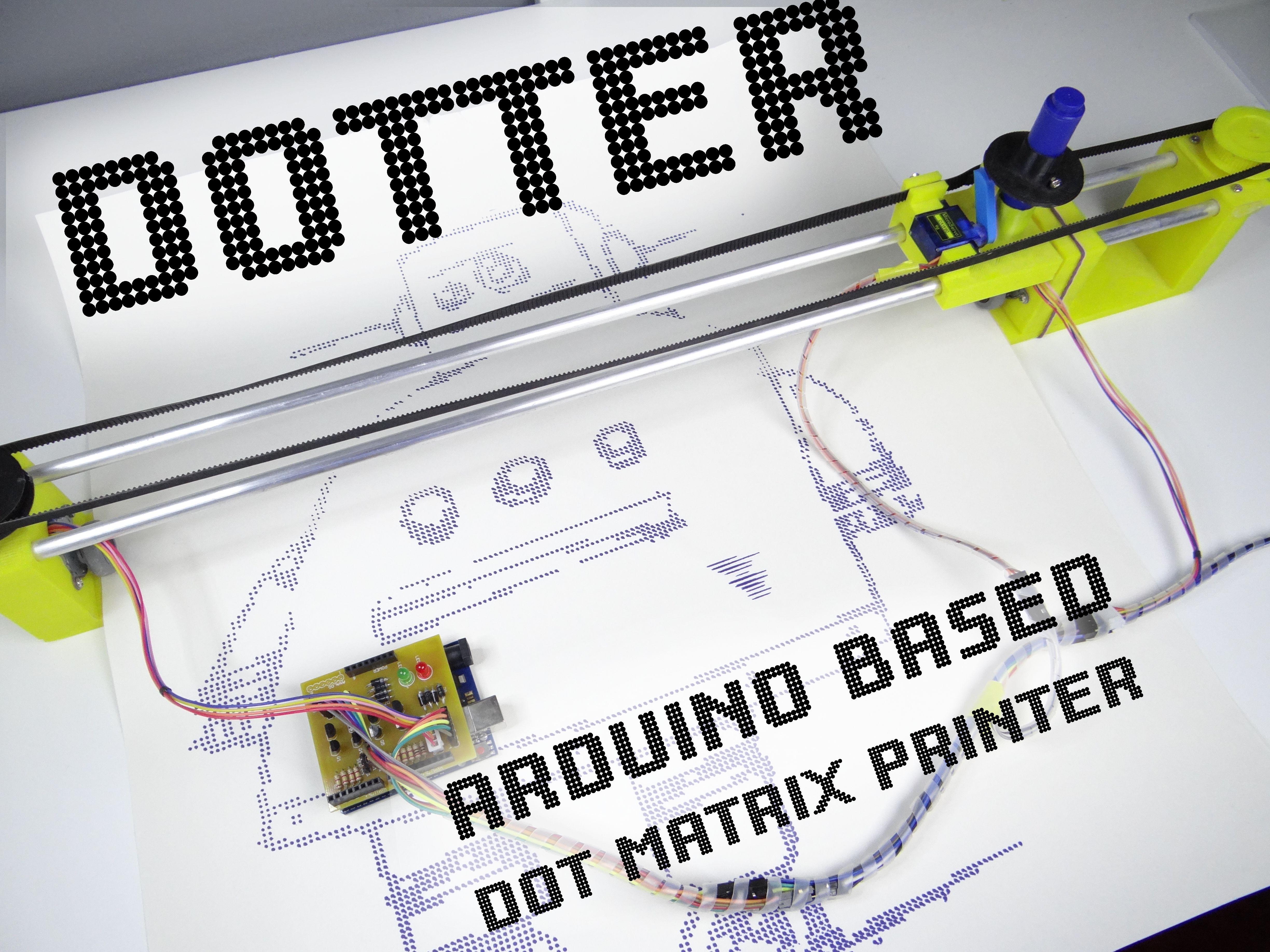 DOTTER - HUGE ARDUINO BASED DOT MATRIX PRINTER