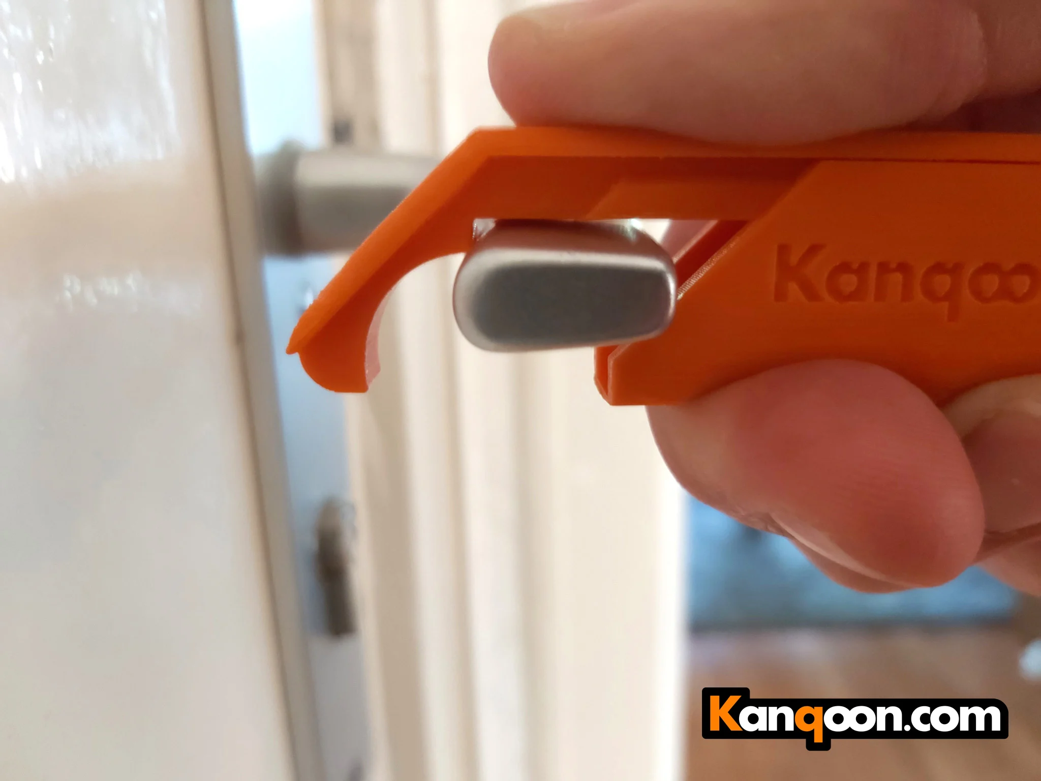 Kanqoon Ergonomic Anti Touch Corona Keychain Door Opener Tool in a Cover