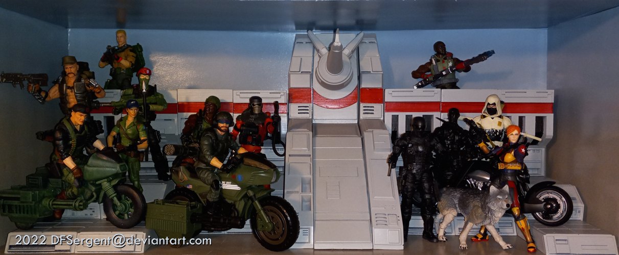 GI Joe headquarters shelf display
