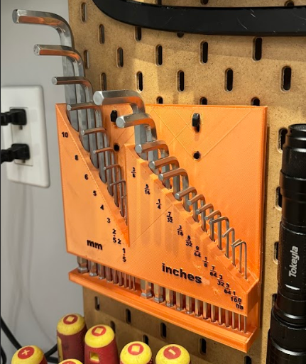 IKEA SKADIS Metric and Imperial Hex Keys holder