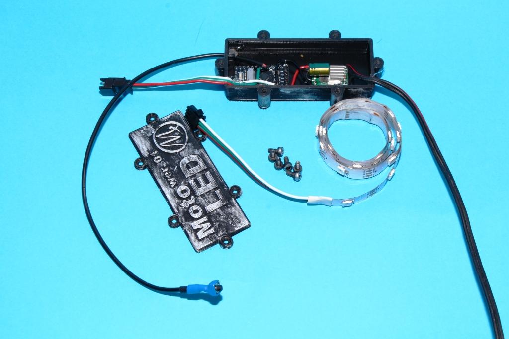 MotoLED arduino WS2812b for motorcycle or motorbike. Engine backlight.
