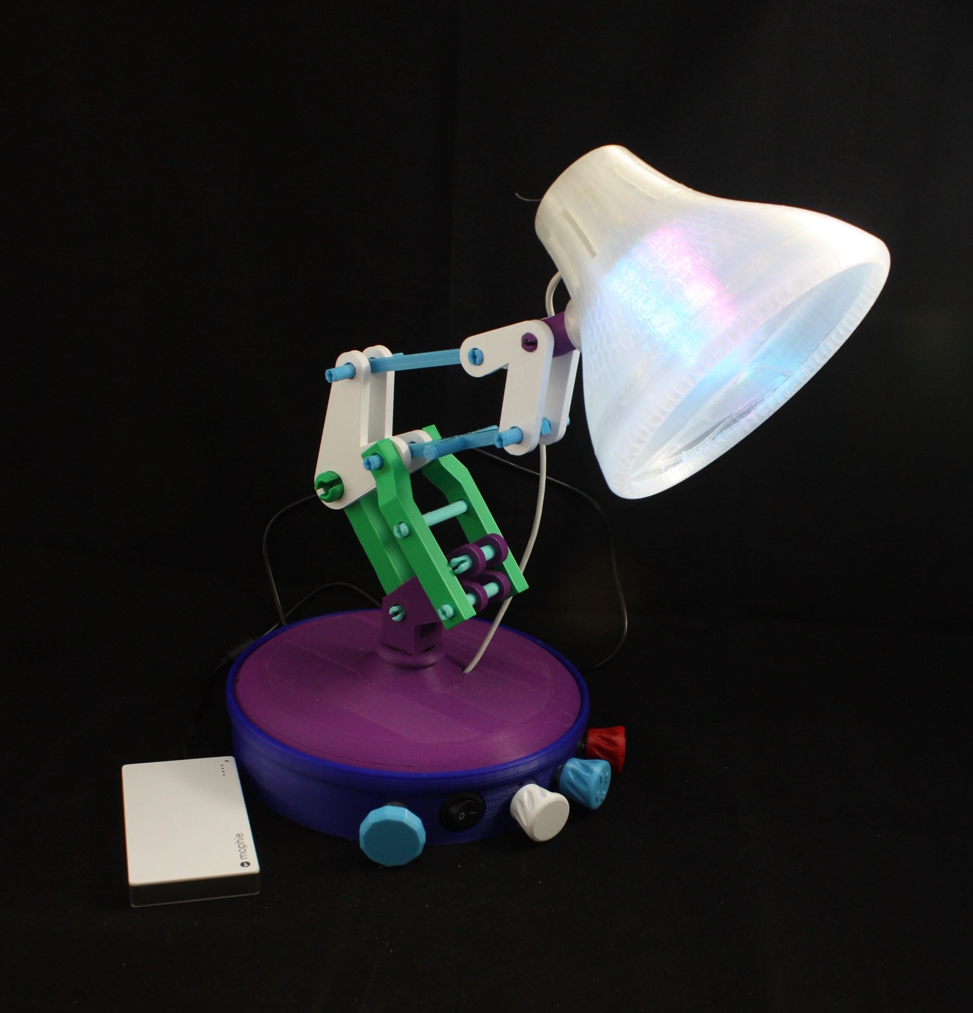 Electronics Base for Large Luxo Jr.