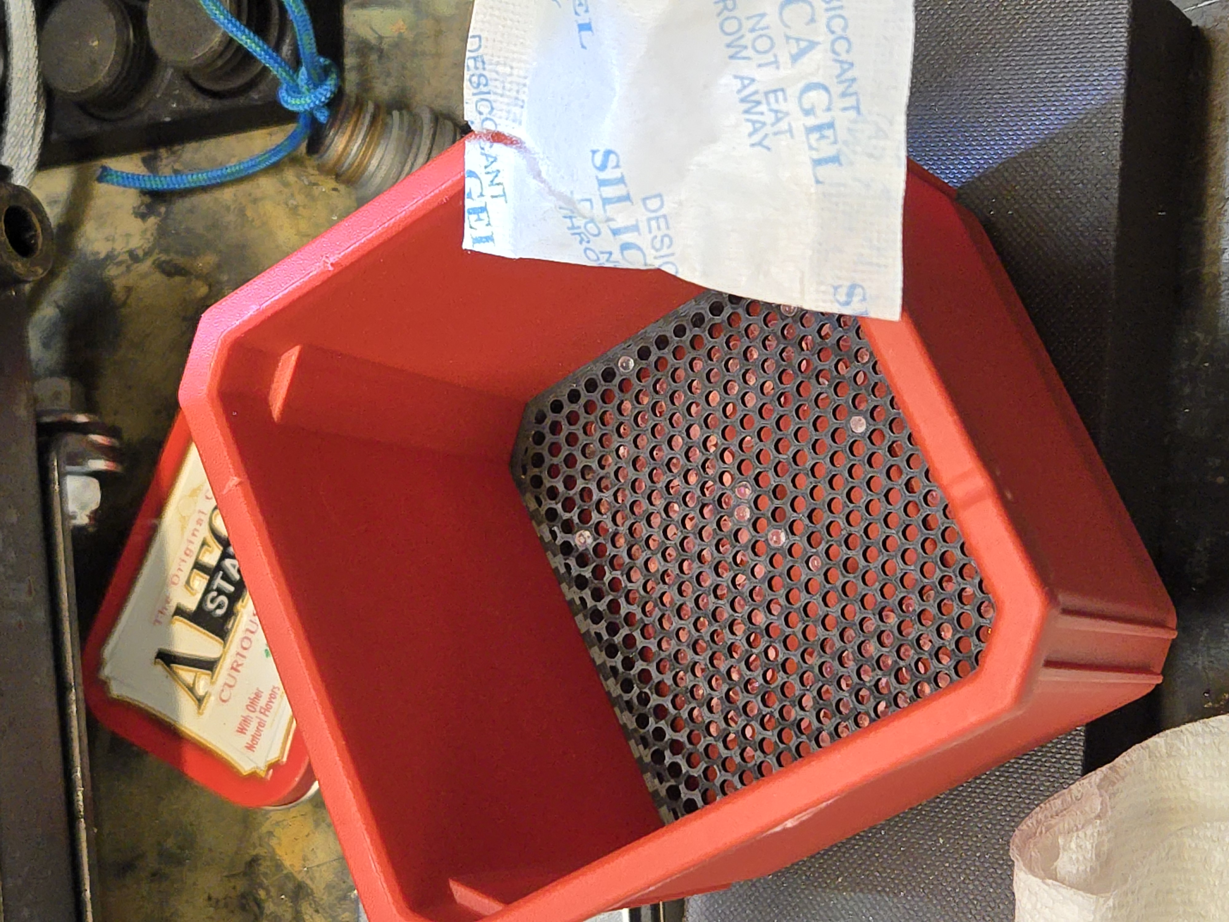 False Bottom for Desiccants in Milwaukee Packout Bins