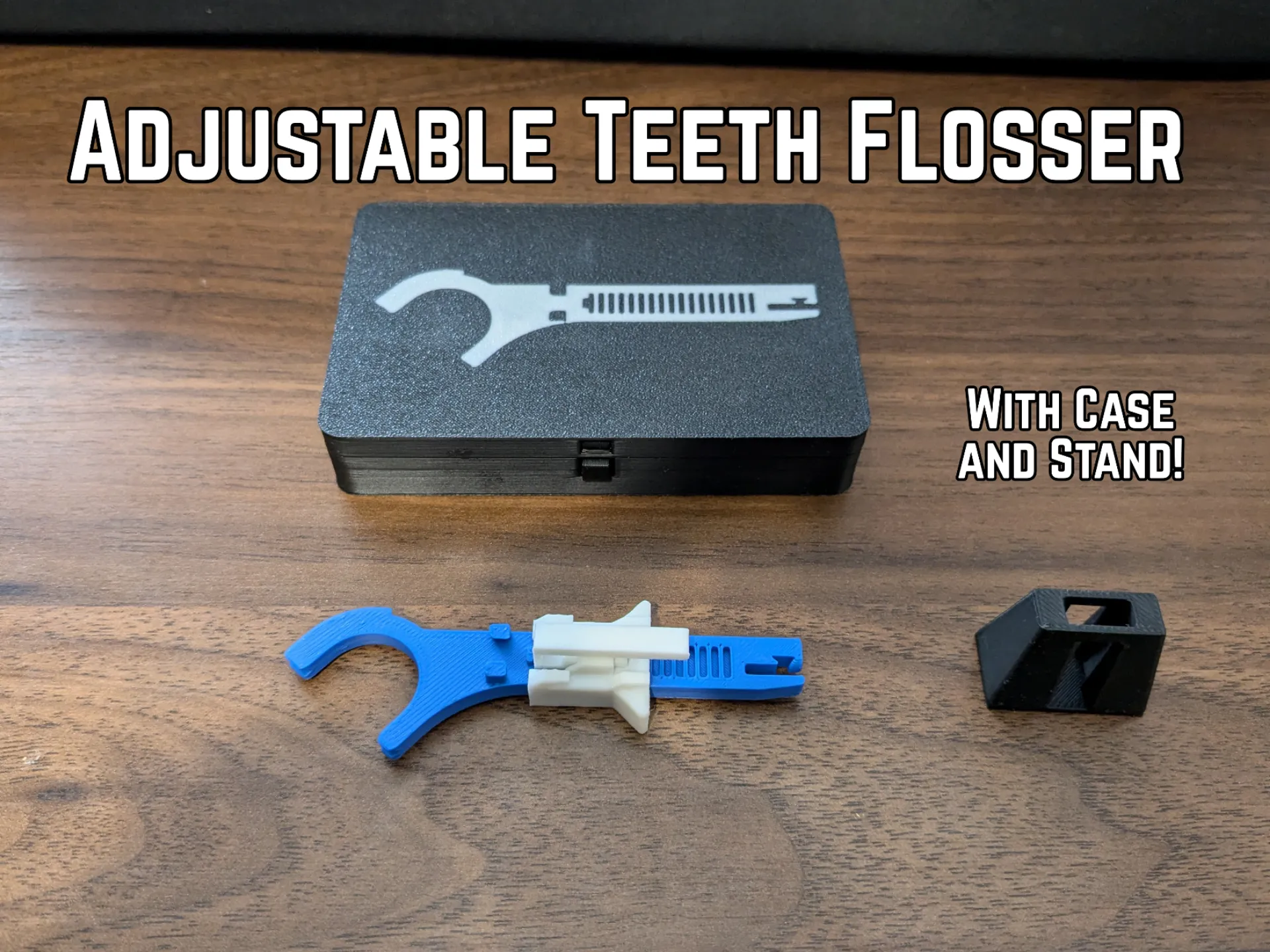 Reusable Teeth Flosser with Adjustable Tension
