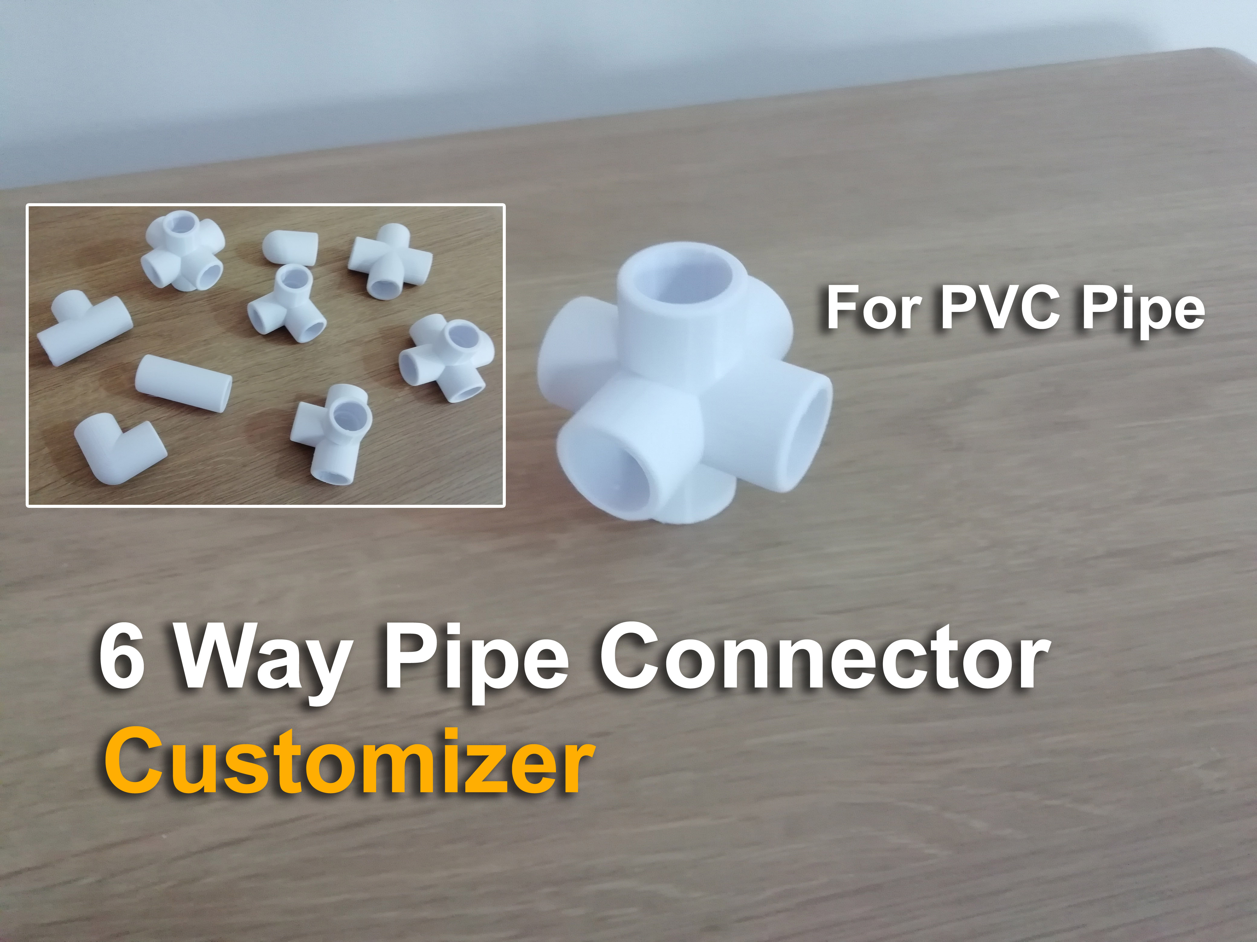 6 Way Pipe Connector - Customizer