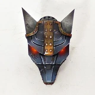 Legio lupus (wolf) warlord titan head (full sized not titanicus sized) Original.