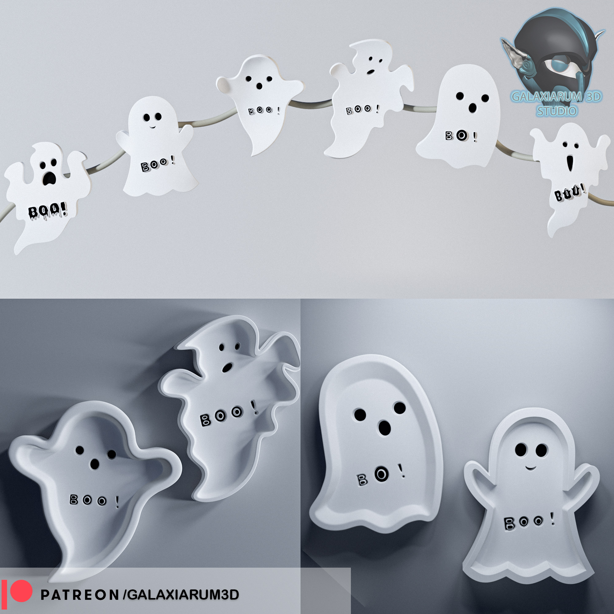Halloween Ghost Boo Decor and Ashtray