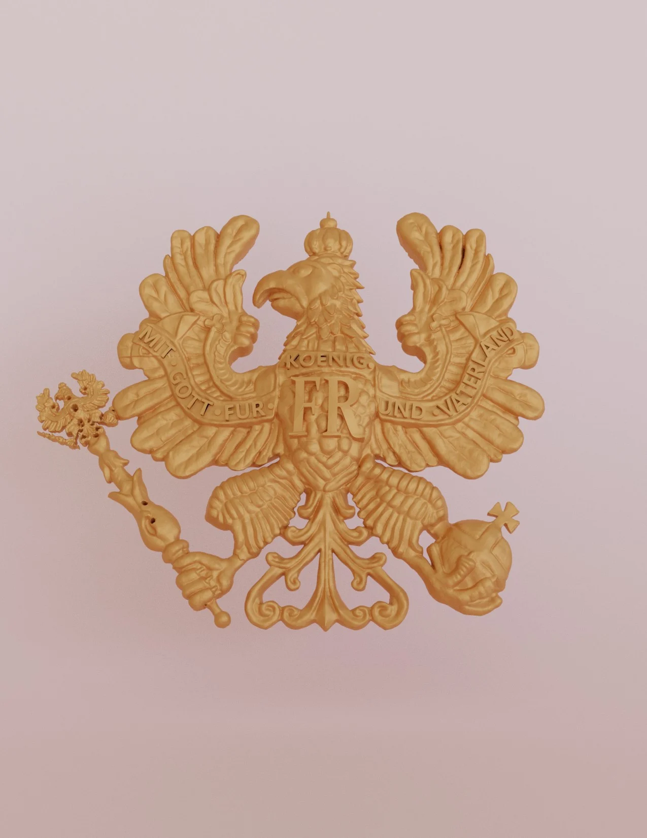 Pickelhaube Plate Wappen