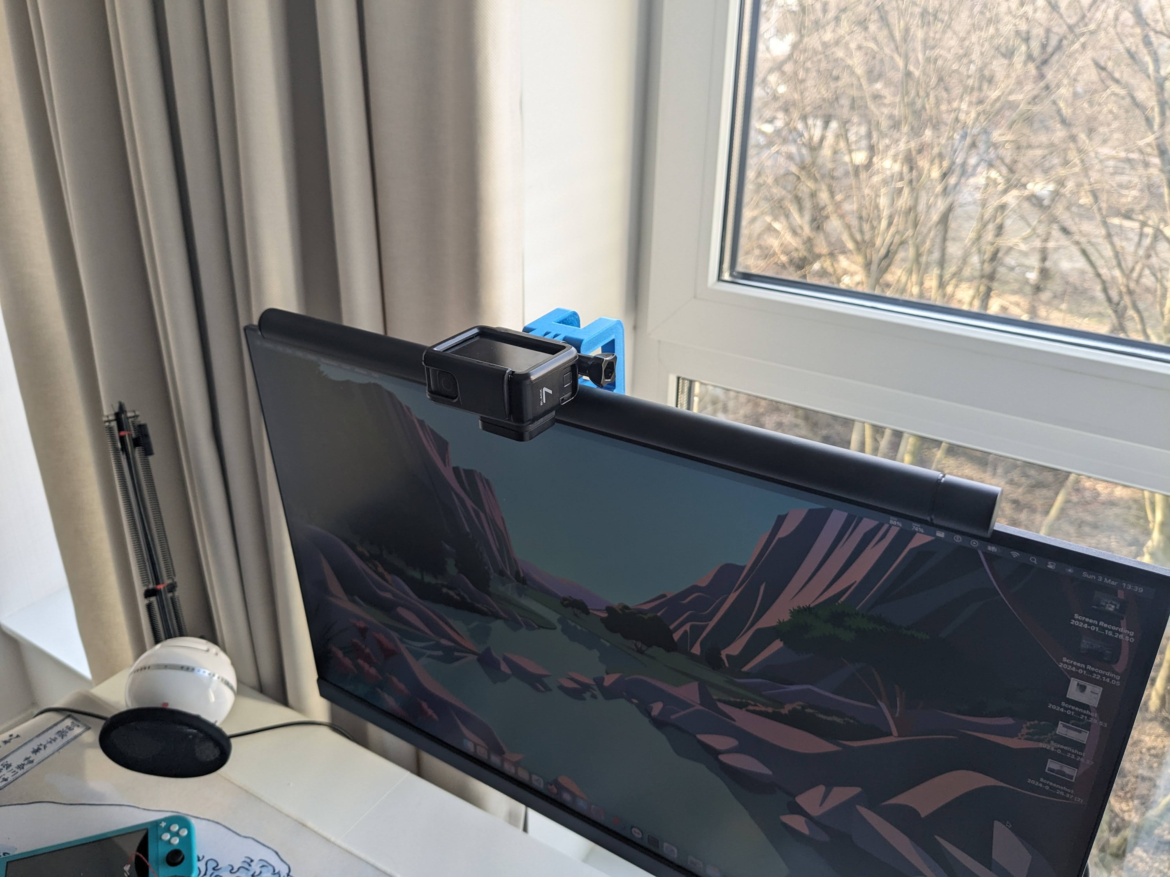 Baseus I-wok screen/desk lamp GoPro adapter