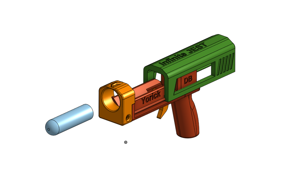 Yorick: A Fully 3d Printable Mega XL Stringer Hand Cannon!