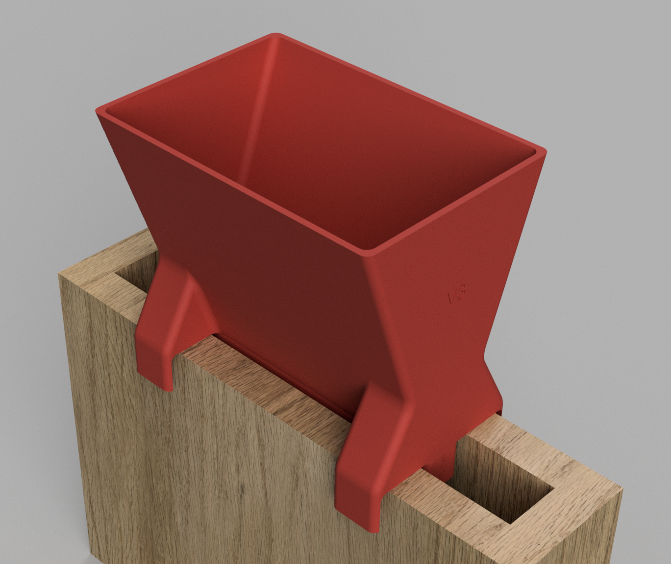 Funnel for narrow concrete formwork