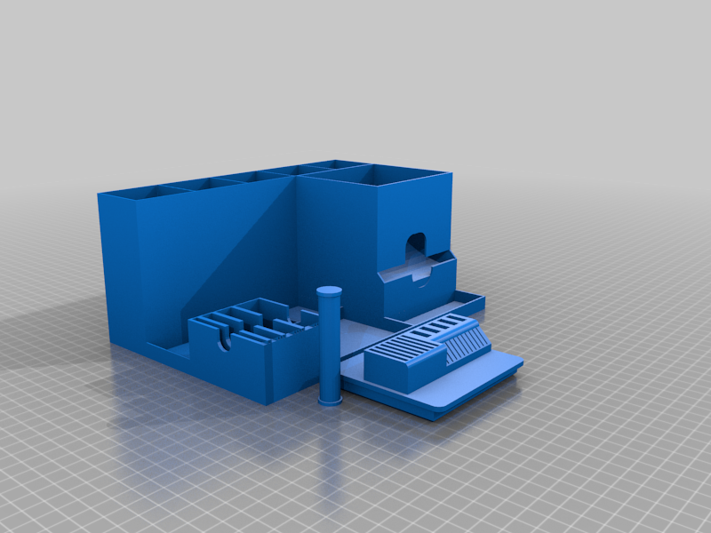 Model building desk organizer