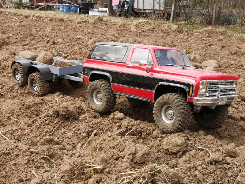 1:10 Rc offroad crawler trailer