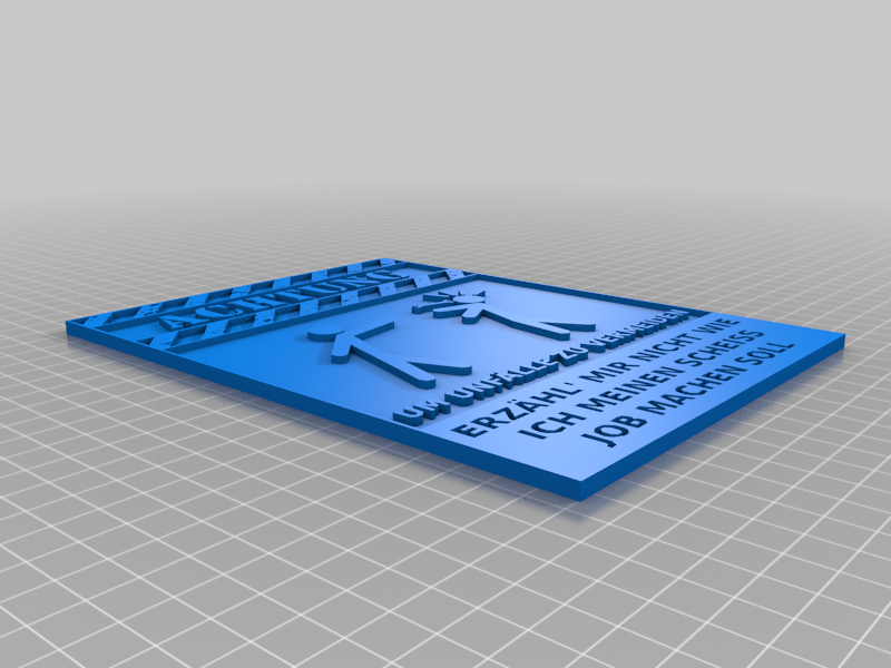 Warnschild, warning sign, work, fun