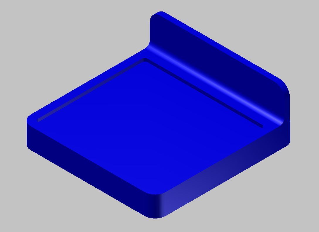 Display shelf for 3D printed model