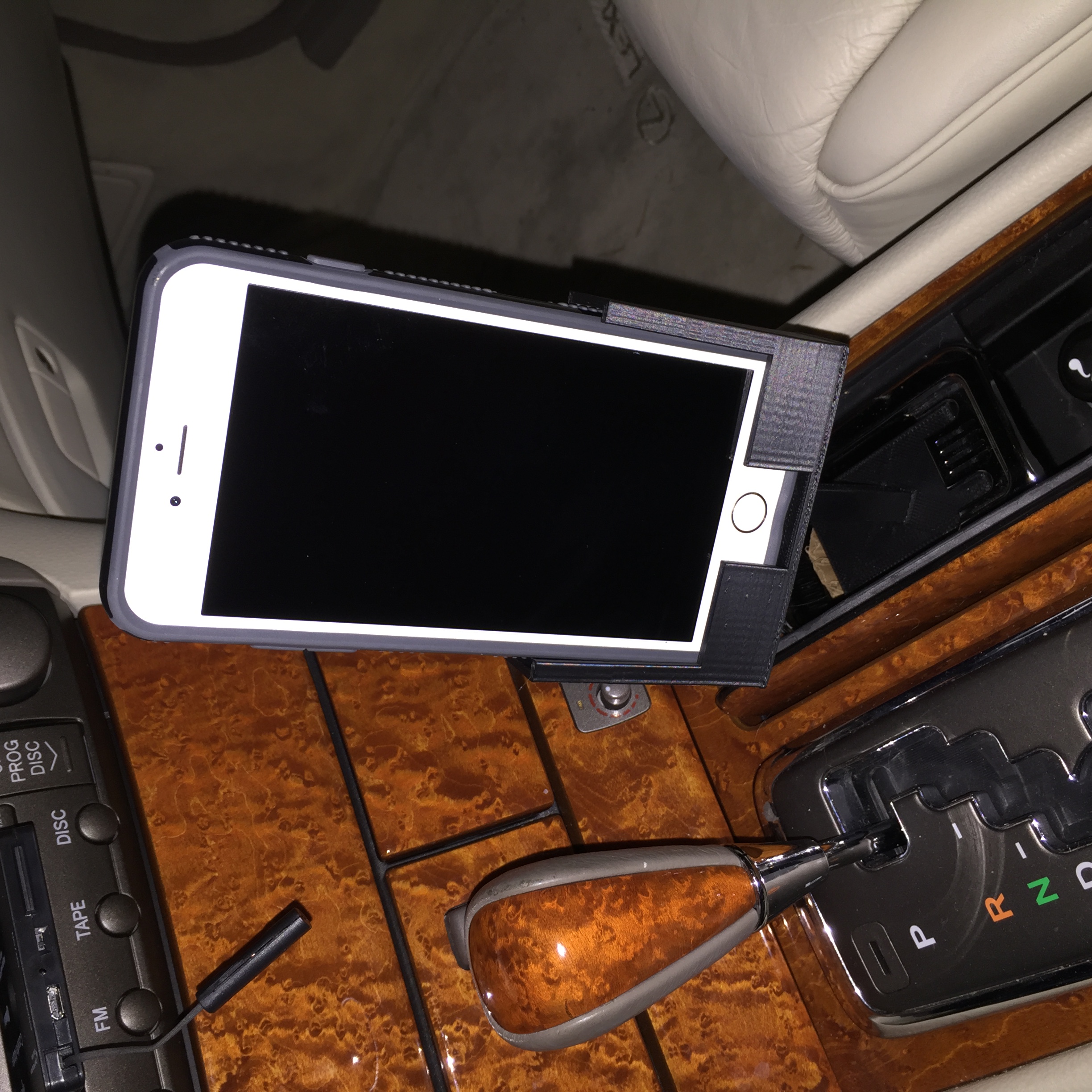 Car ashtray phone holder
