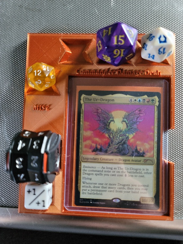 EDH Commander Command Zone tray