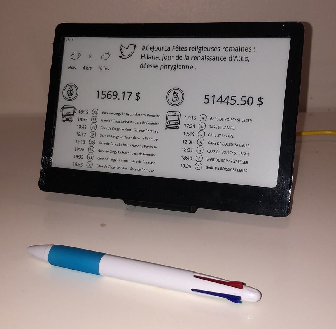 ePaper Display Frame (Waveshare 7.5 in)