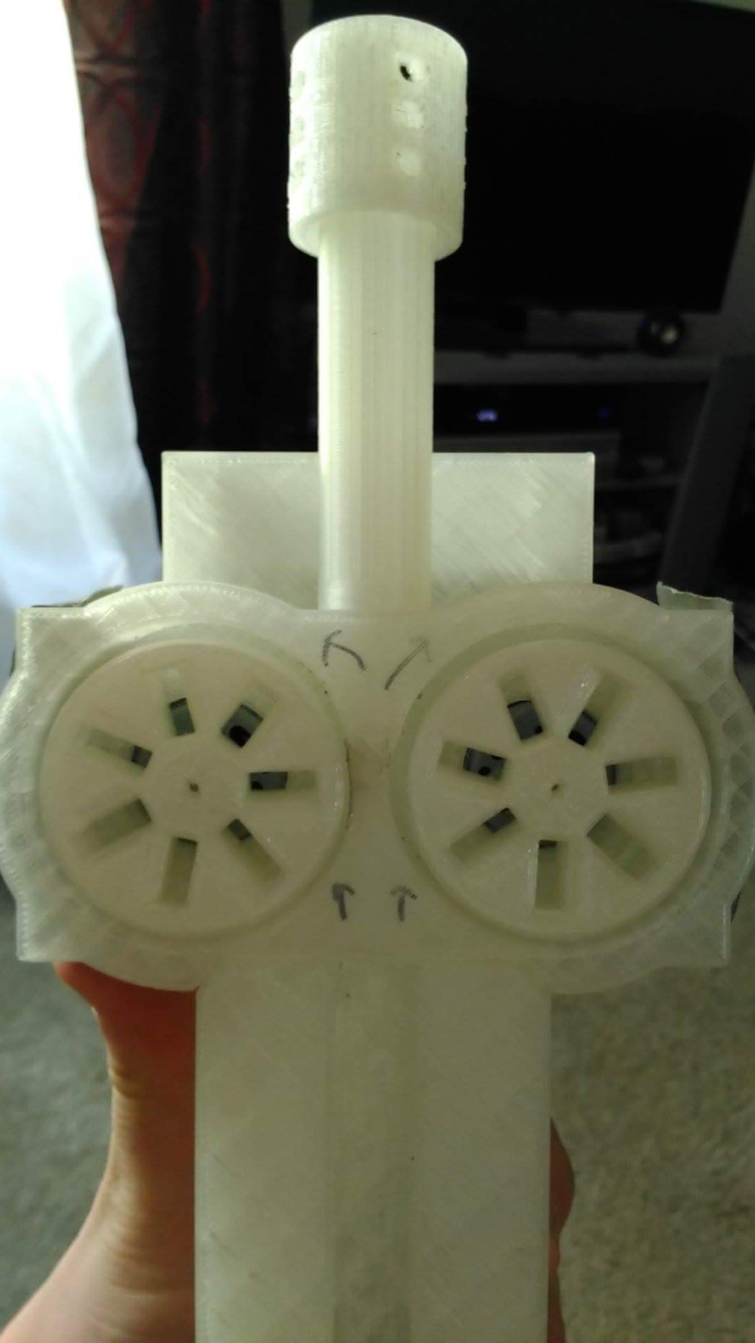 Bigger Flywheelv3 For Blaster for 13.5mm Darts
