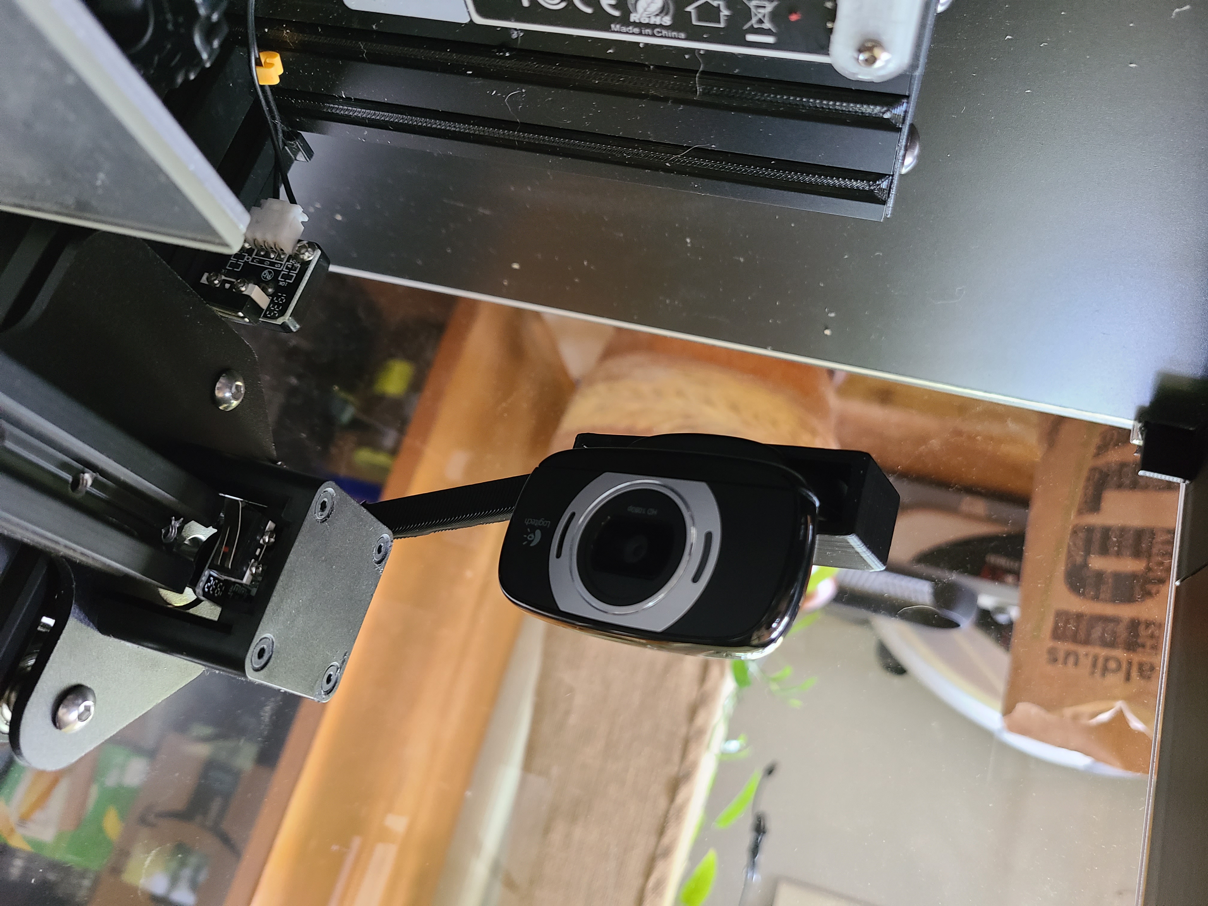 Ender 3 Logitech Fold-And-Go webcam mount
