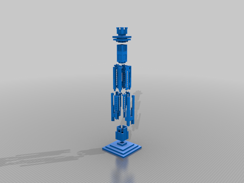 Art Deco Clock Tower Put-Together Model / Relogio de Av. Goias, Goiania