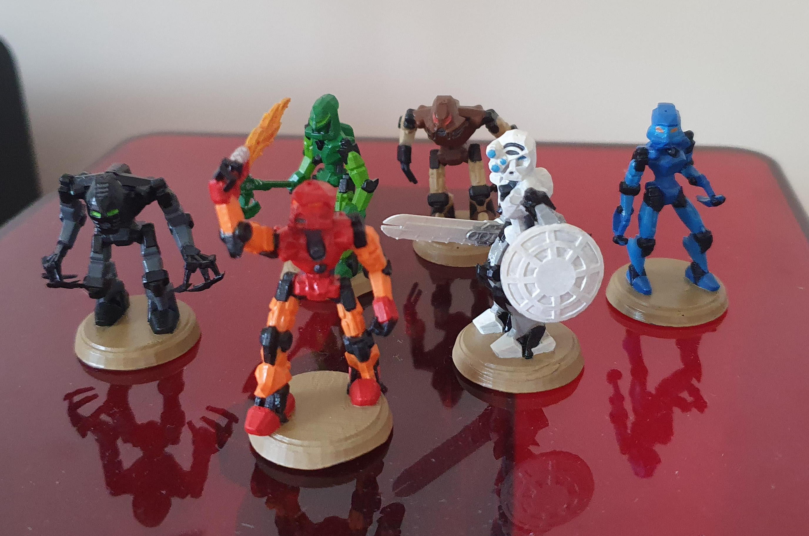 Bionicle Quest for Makuta Toa Mata Miniature Game Pieces
