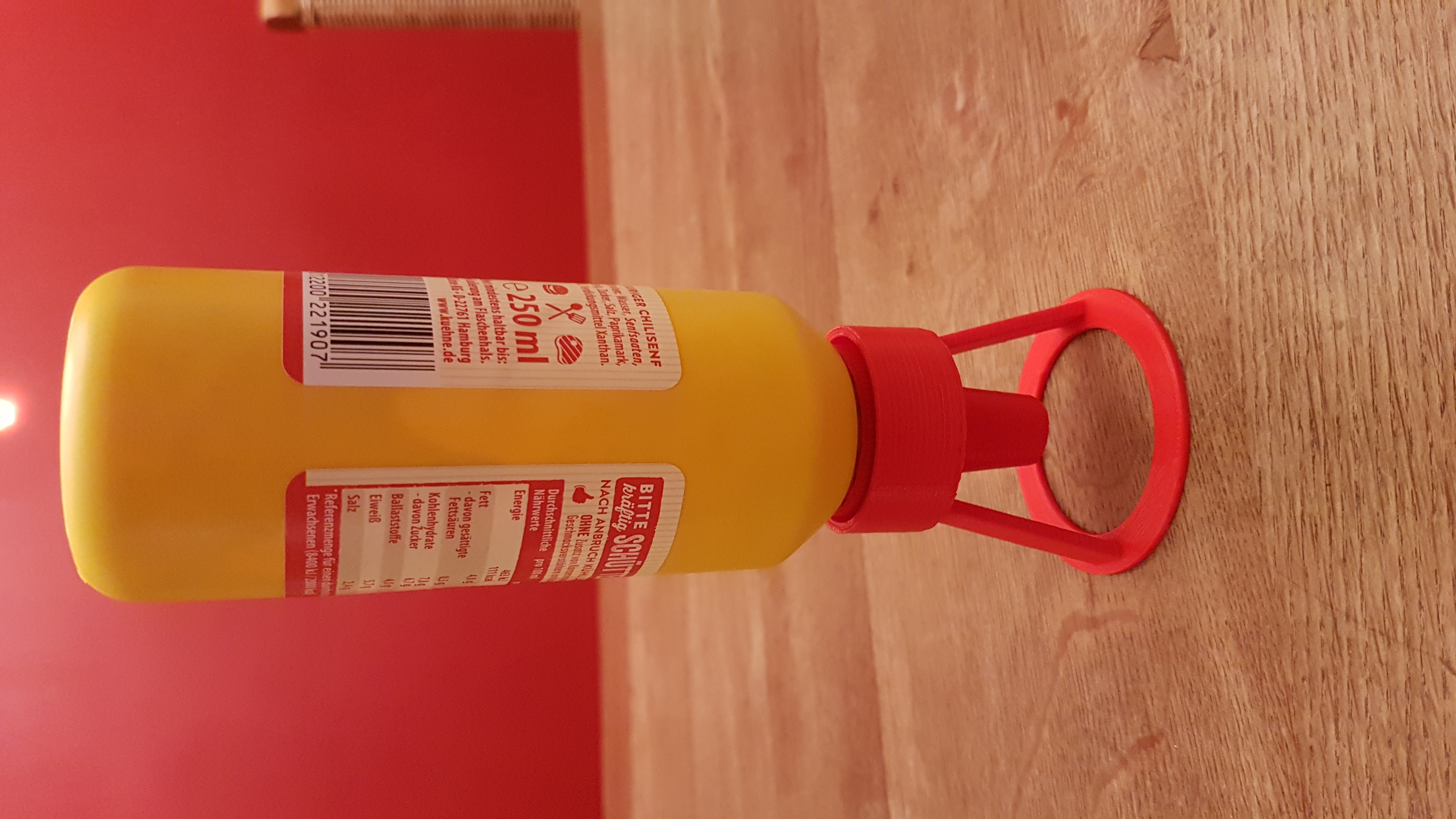Mustard and ketchup bottle stand
