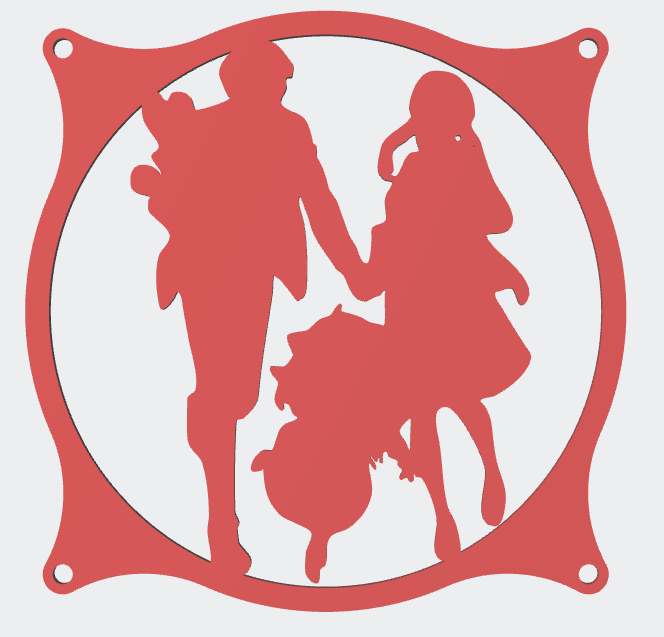 Forger Family Spy x Family  2nd Pose 120mm Fan Cover