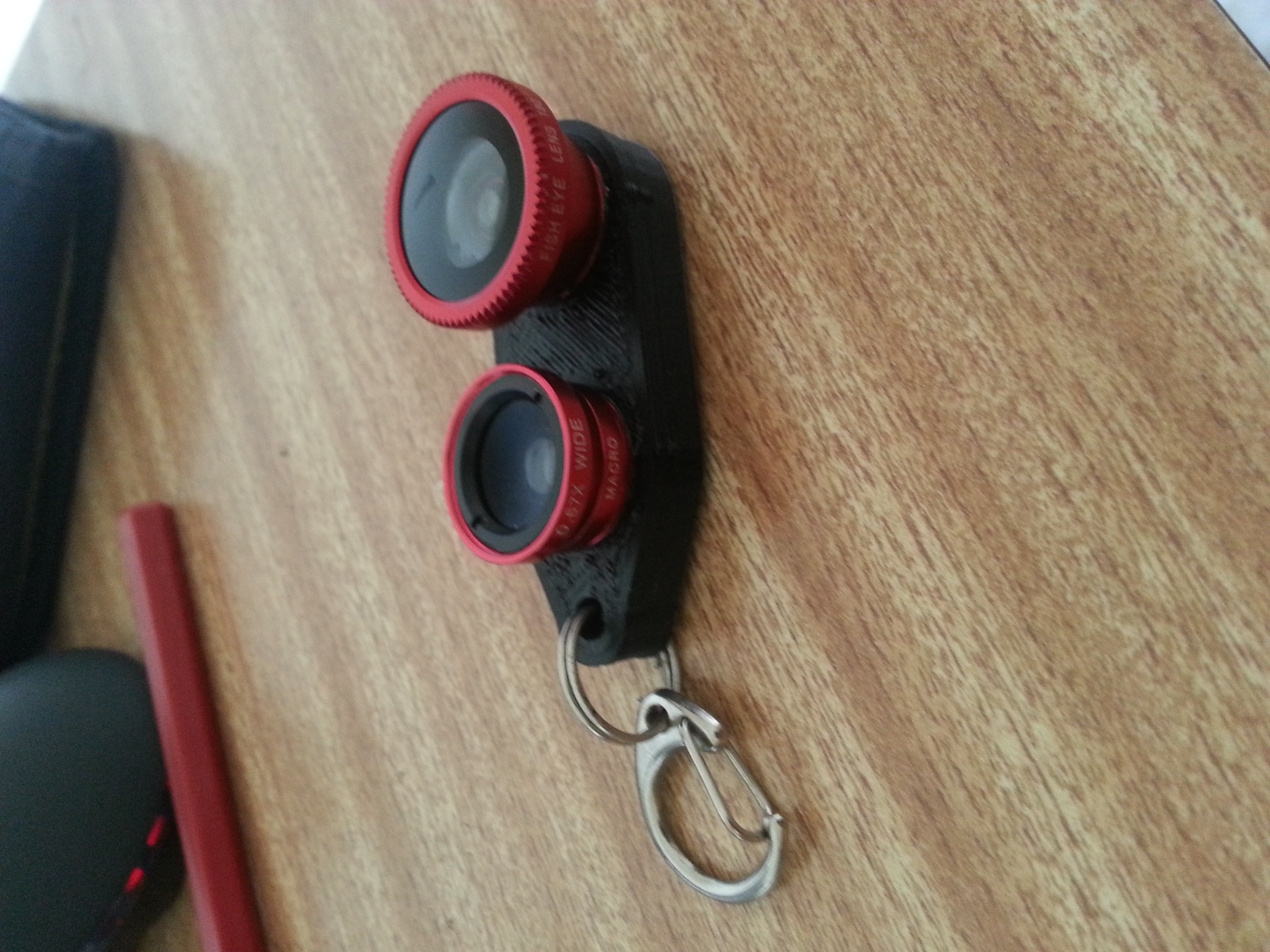 Mobile phone lens holder