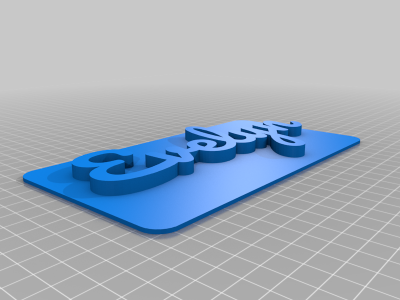 Evelyn 3D Nameplate / Nametag