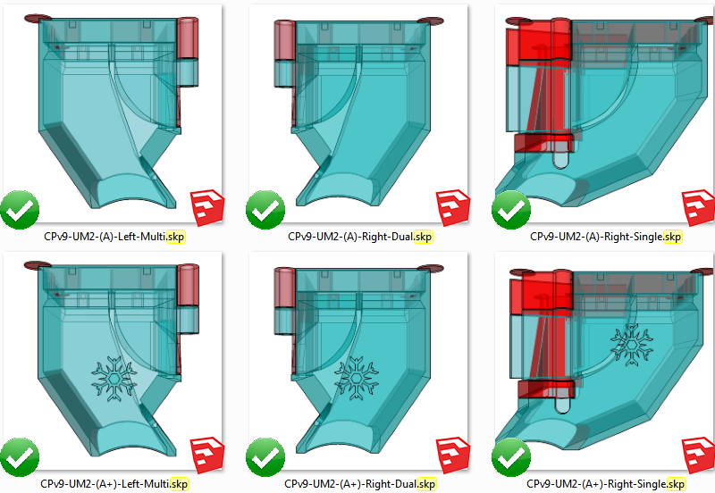 UM2 Single- & Dual-Head Fan-Cages (CPv9-Final)