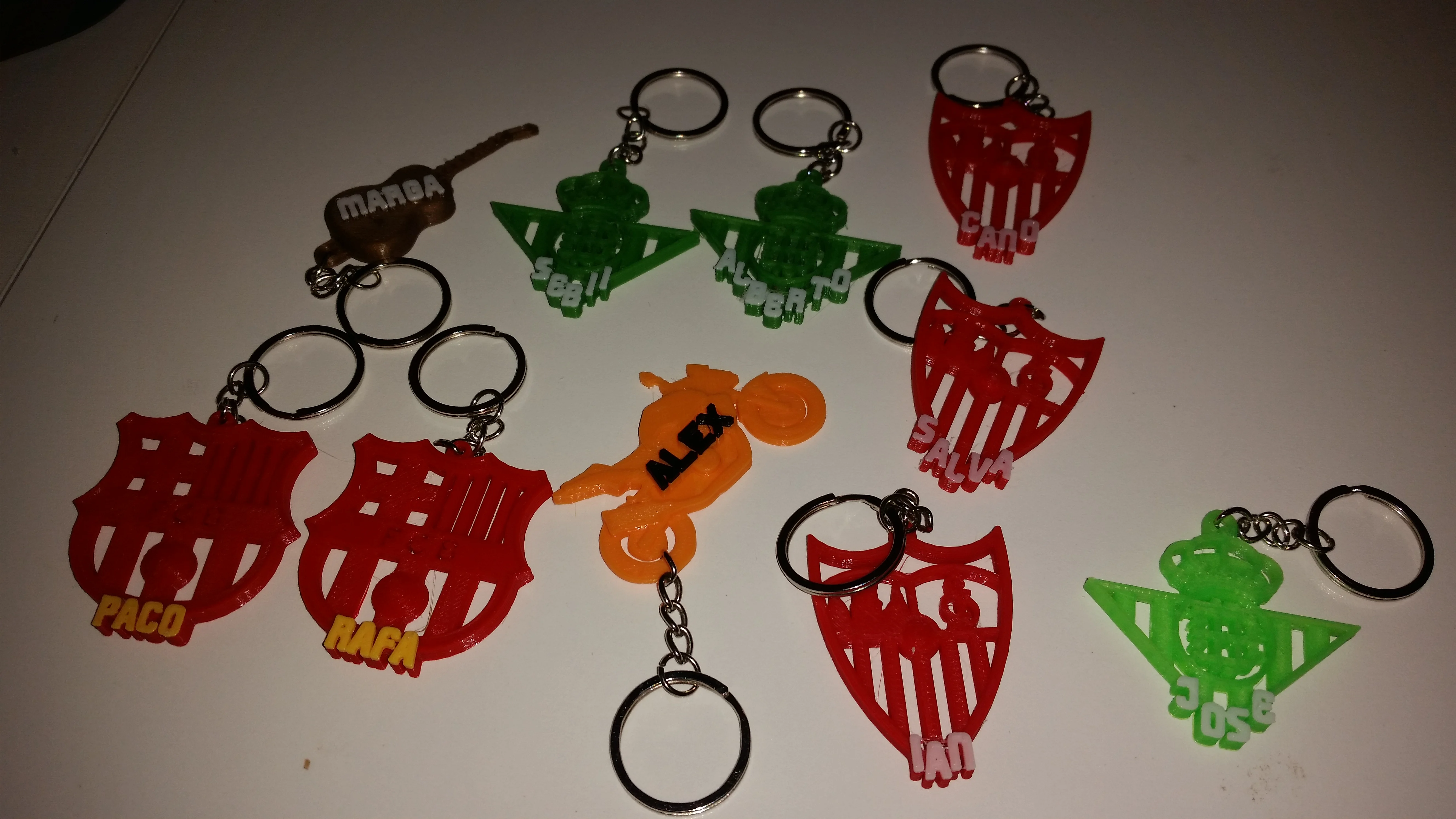 Keychain Football Spanish Team's