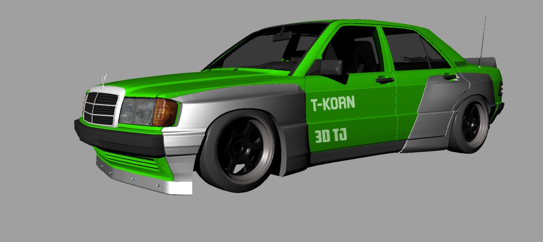 Pandem Rocket Bunny-Kit for Merc 190E