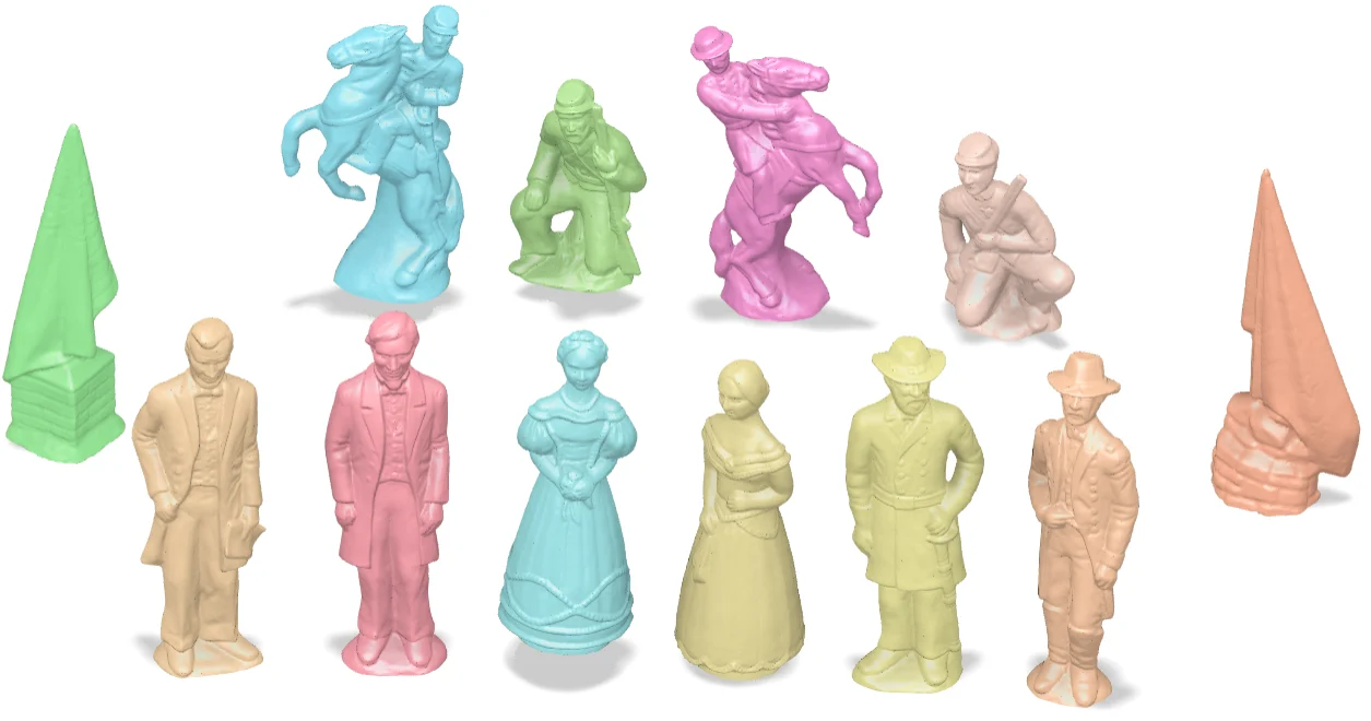 Civil War Chess Set, All Pieces, No Board