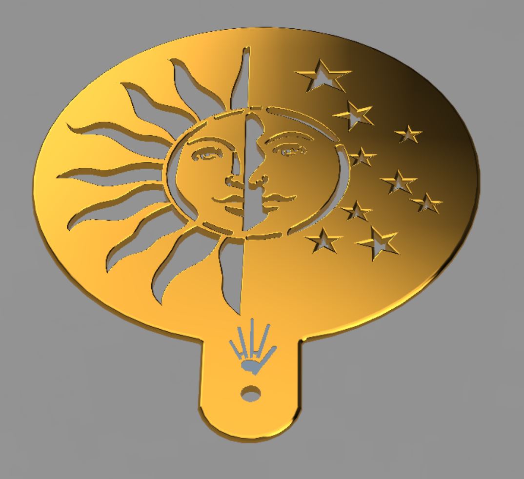 Bread Stencil - Sun and Moon Design