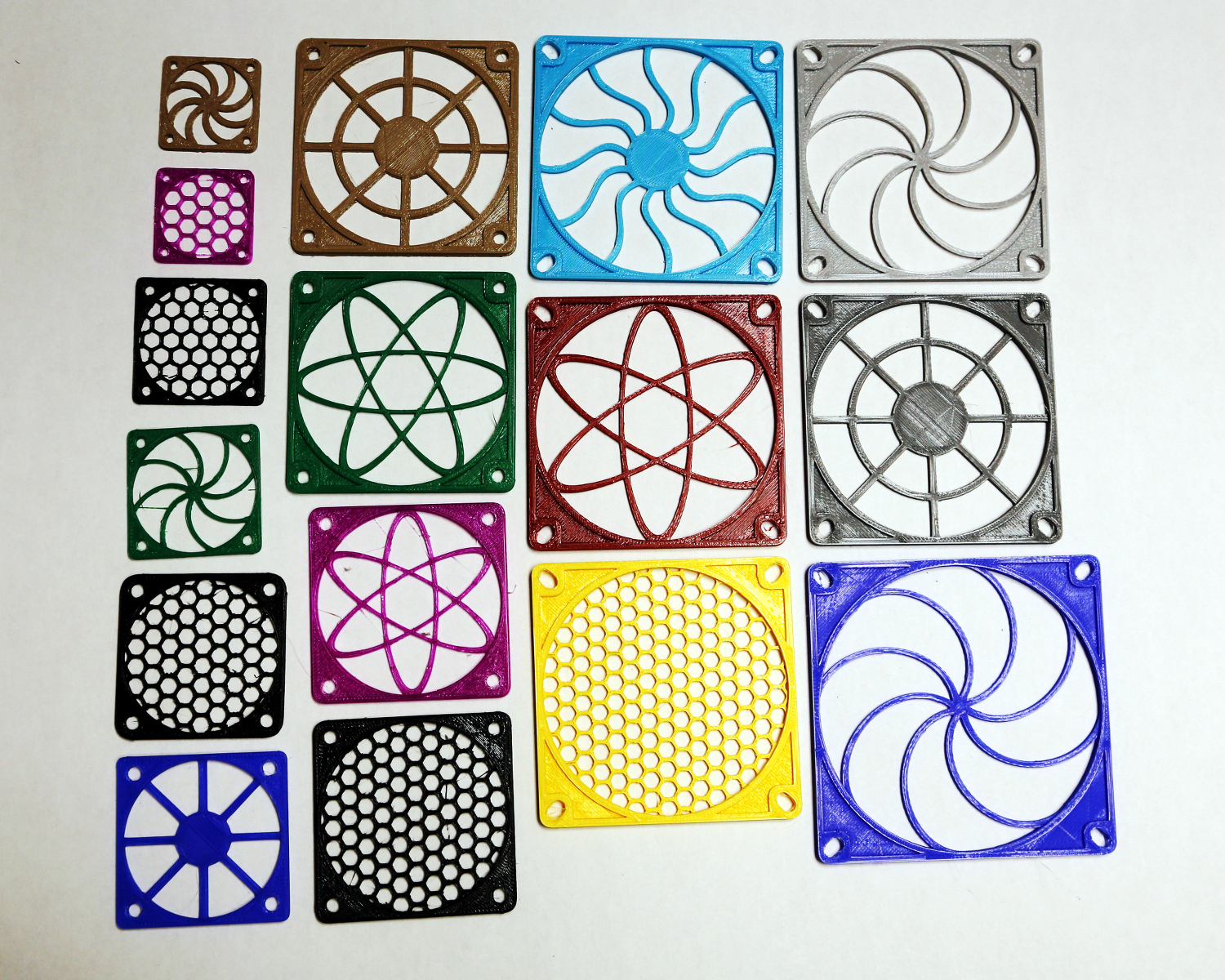 Fan Grilles, 30, 40, 50, 60, 70, 80, 92 & 120 mm