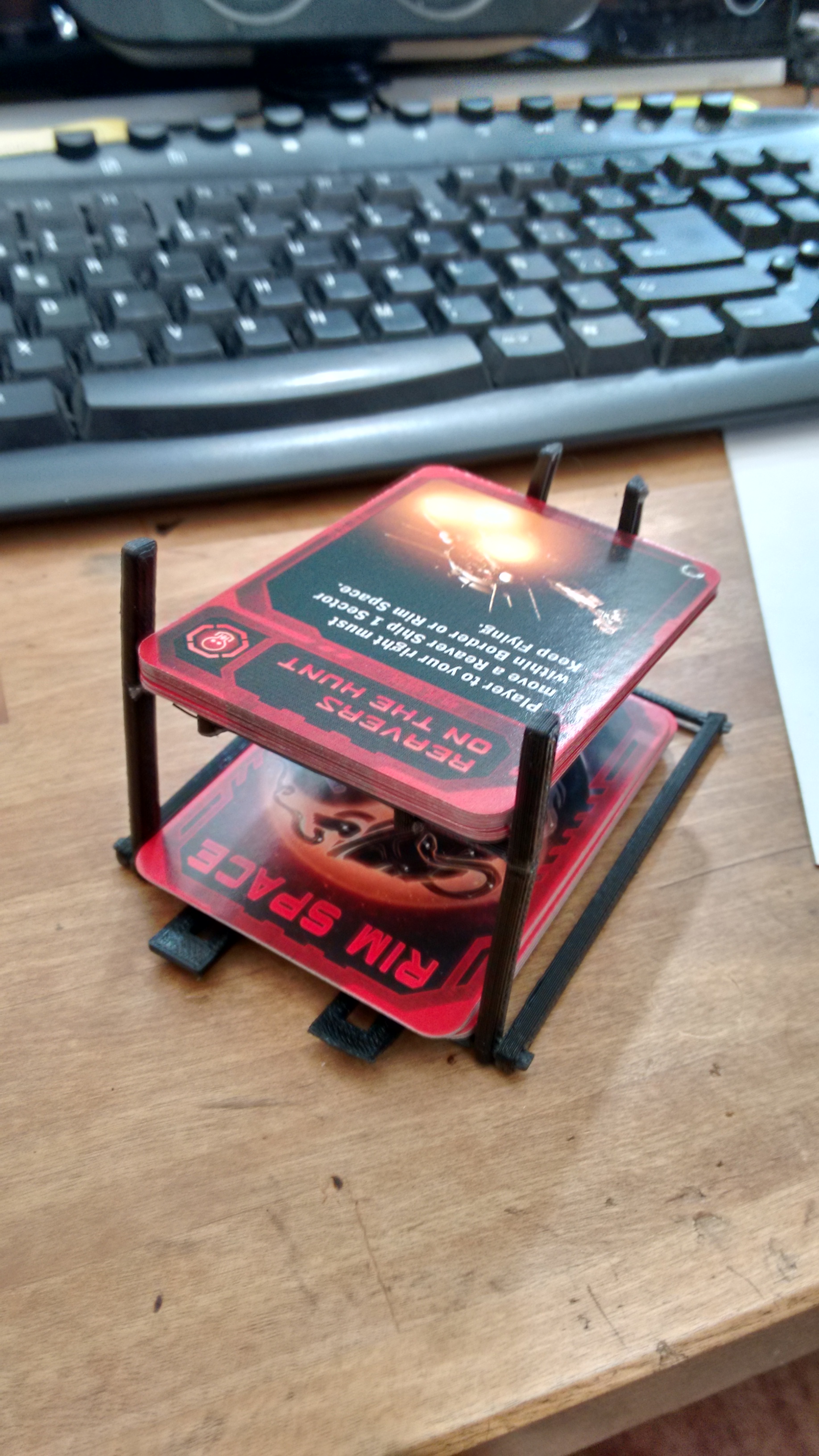 Deck and Discard Pile Holder Folding