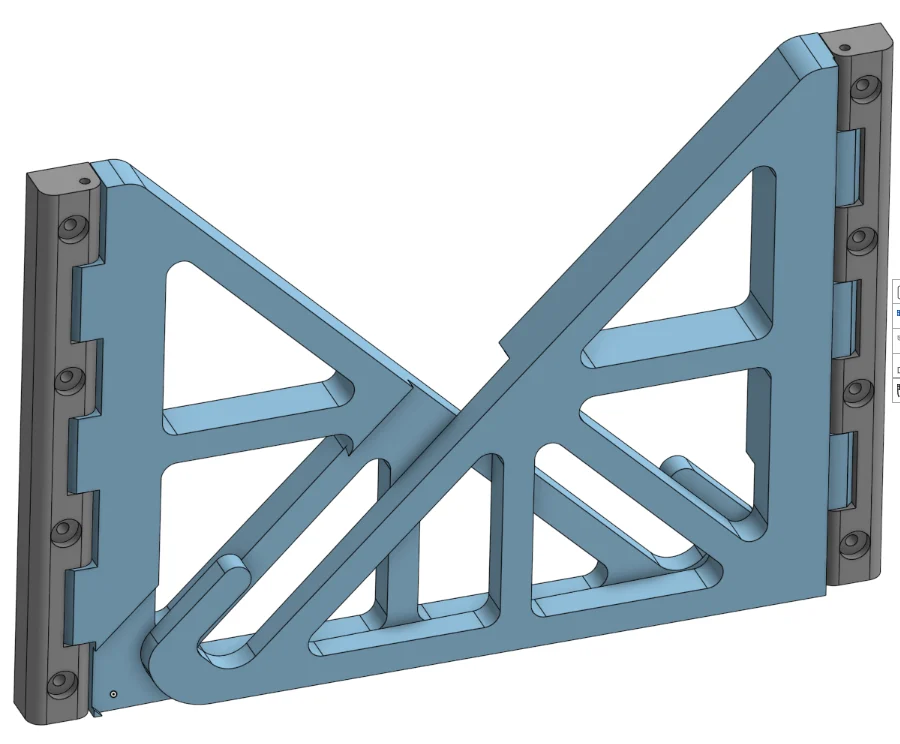 Laptop wall mount (foldable on itself)
