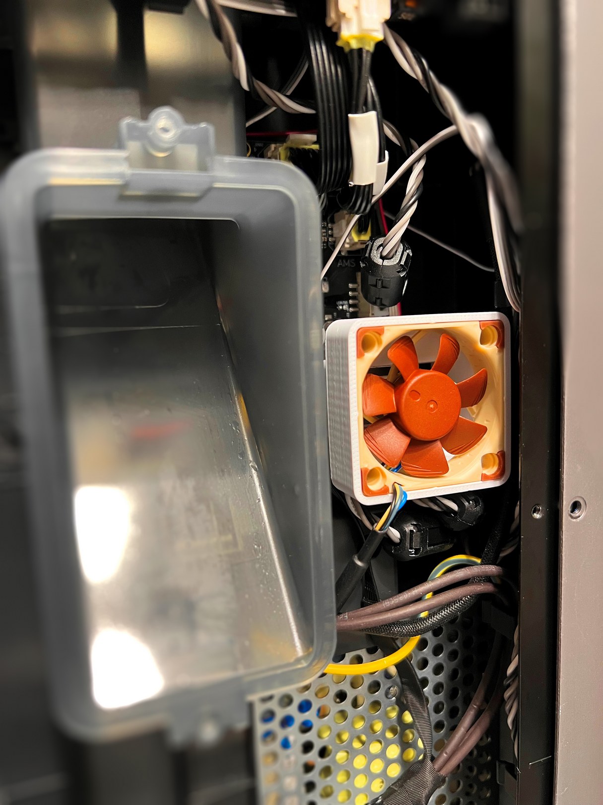 Bambu X1C P1P  MC board fan / Main Board Fan Housing