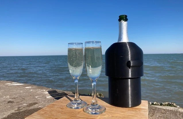 Champagne and Wine Bottle Insulator Koozie Bottle Cooler