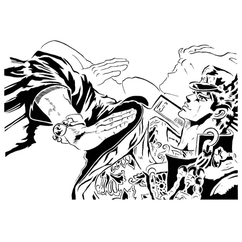 Jotaro Kujo stencil