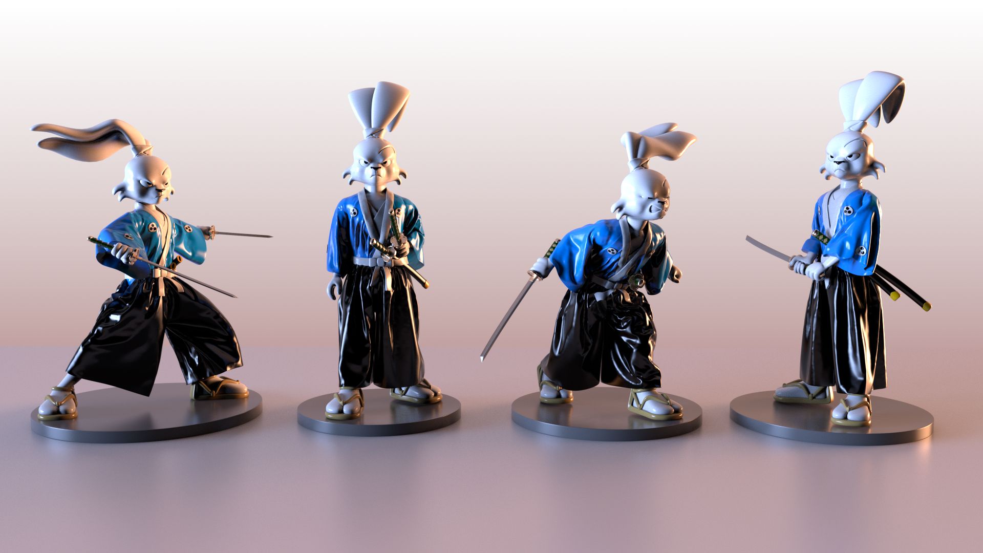 Usagi Yojimbo 3D models