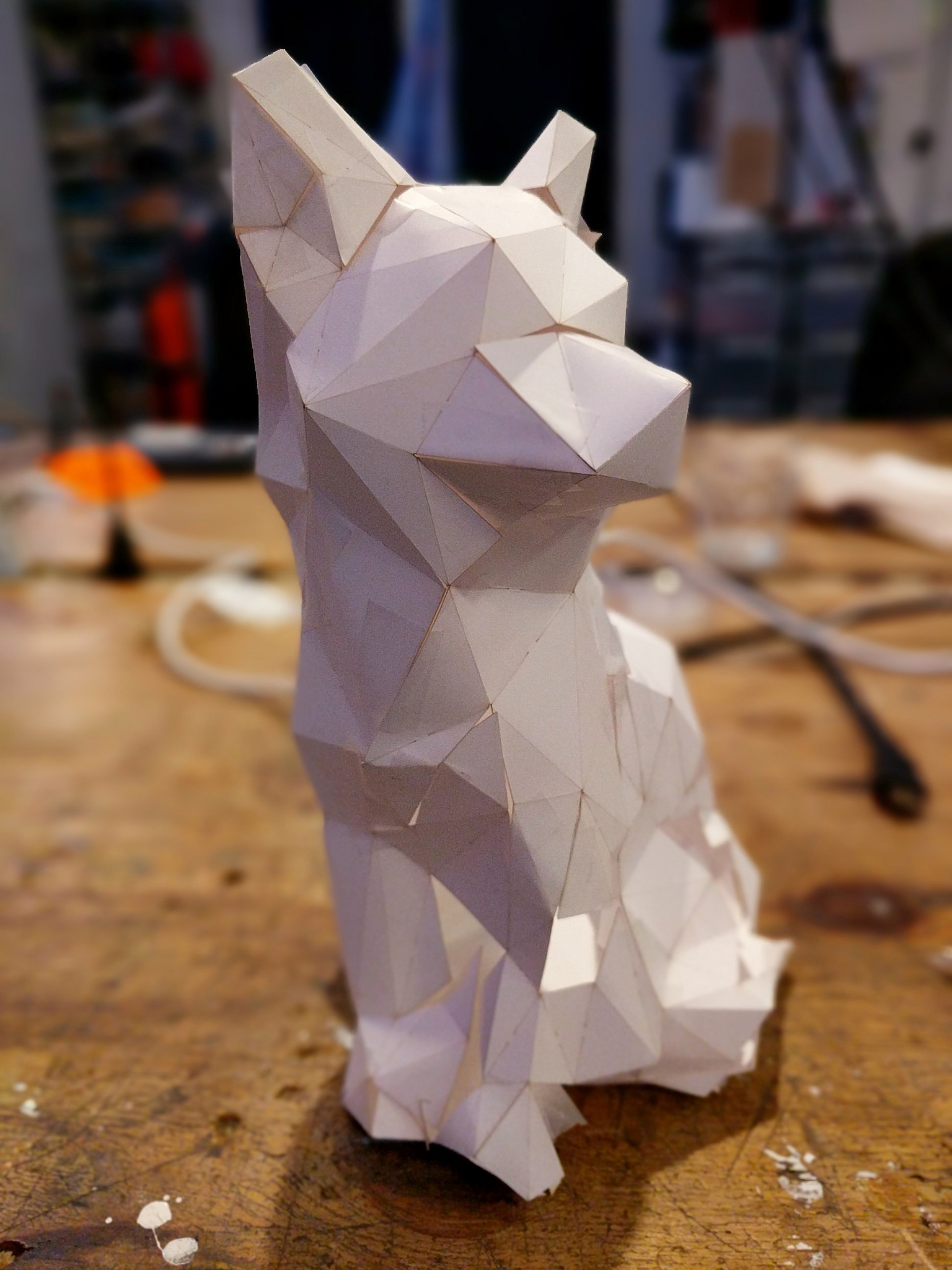 Papercraft Low Poly Fox