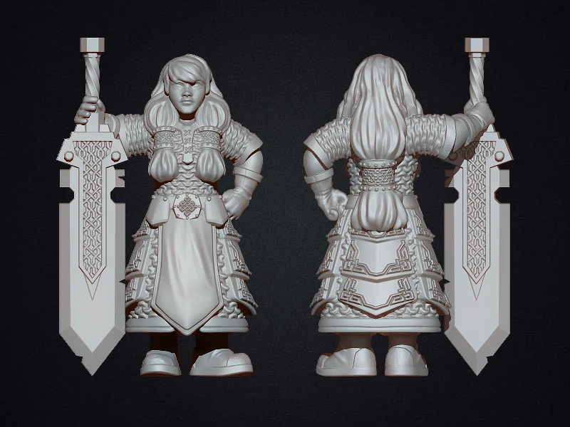Female dwarf warrior