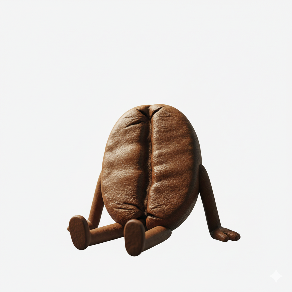 Sitting coffee bean