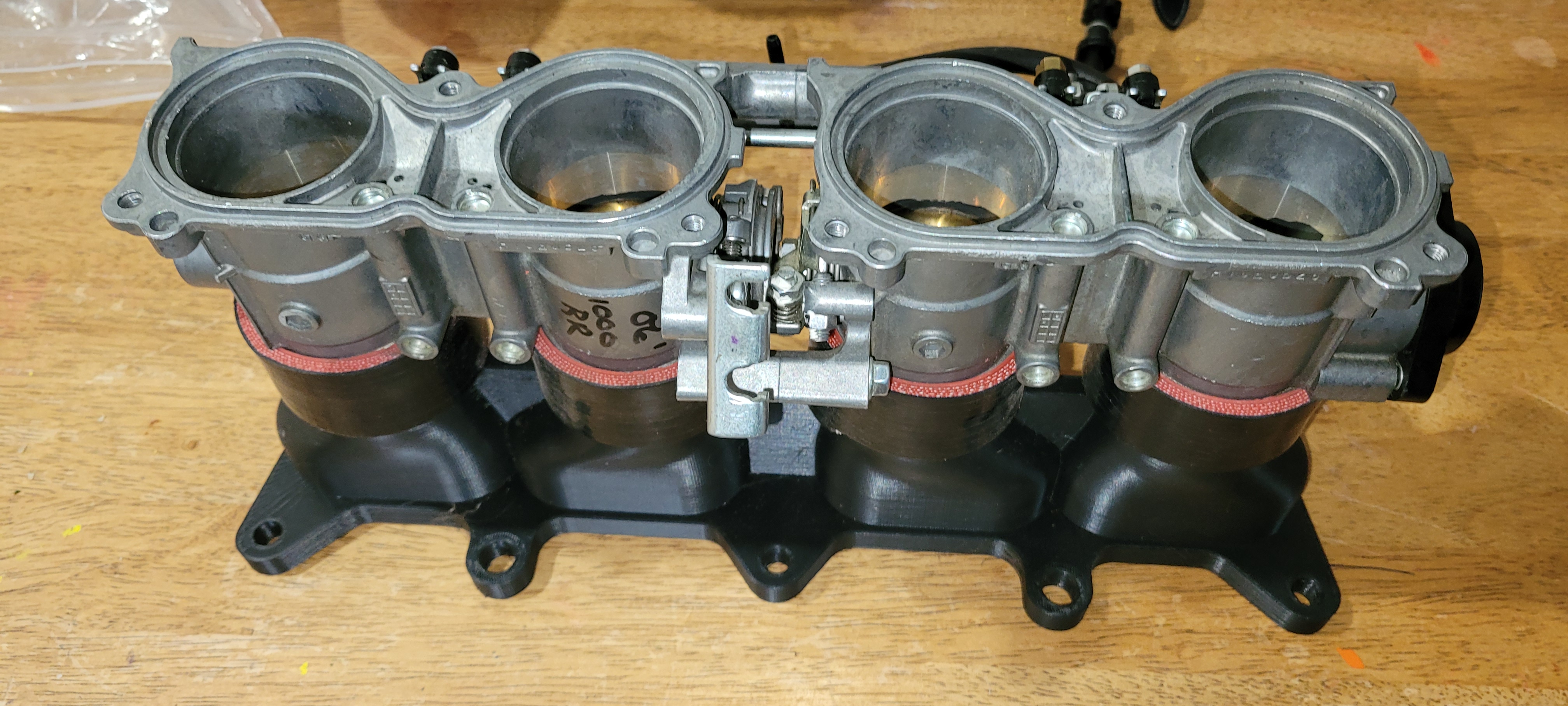 Toyota 4AGE intake for CB1000 throttle bodies