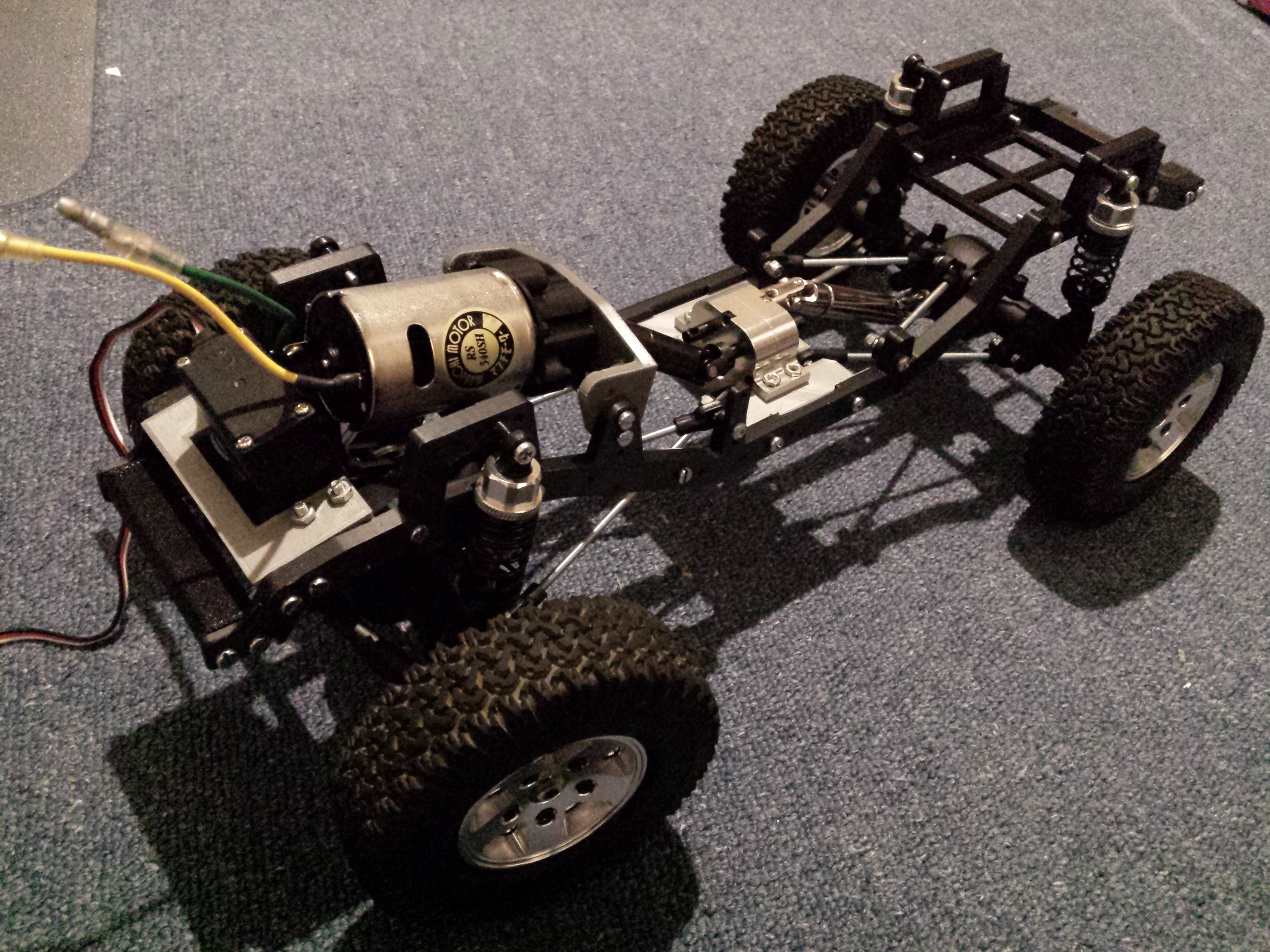 RC Jeep JK Chassis complete scale RC Car kit 1/10 (except axels, gearbox, shocks, links and driveshafts)